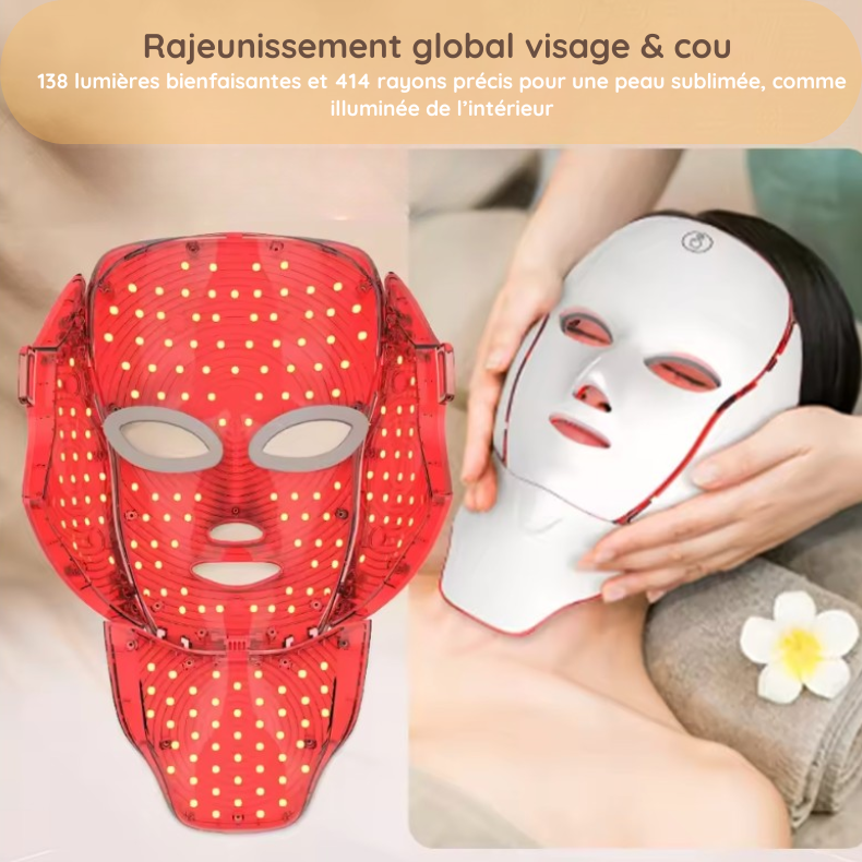 Nuveal - Masque LED visage et cou 2-en-1